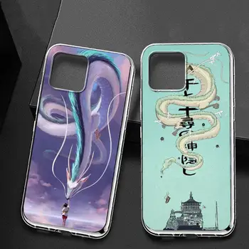Spirited Away Anime Telefon Case for iPhone 11 12 13 pro XS MAX 12 13 Mini 8 7 6 6S Pluss X SE 2020 XR telefon hõlmab