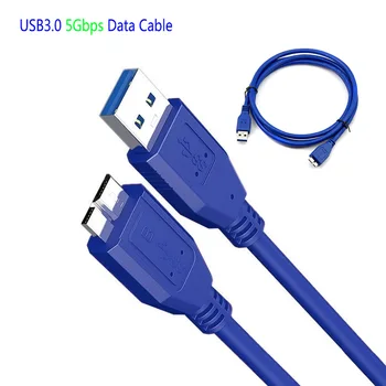 Suure Kiirusega USB 3.0 A Mees OLEN, et Mikro-B USB 3.0 Micro B Male USB3.0 Kaabel 0,3 m 0,5 m 1 m 1,5 m 1,8 m 3m 0