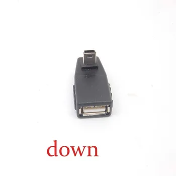 Tasuta shipping90 Aste allapoole nurga USB Tüüp A Naine Mini B 5 Pin Mees-Converter-Adapter Tasuta kohaletoimetamine Tasuta shippingnew 1
