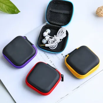 Tulus Kõrvaklappide Hoidik Juhul Kõrvaklapid hoiukarpi Mini Box Kaabel Veavad Raske Kott Shell Earbuds Mälukaart USB-Kaabel Kohtuasjas 1