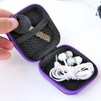 Tulus Kõrvaklappide Hoidik Juhul Kõrvaklapid hoiukarpi Mini Box Kaabel Veavad Raske Kott Shell Earbuds Mälukaart USB-Kaabel Kohtuasjas 2