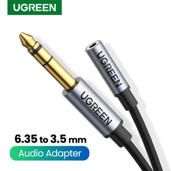 UGREEN 6,5 mm kuni 3.5 mm Kõrvaklappide TRS Adapter 6.35 mm 1/4 Meeste 3,5 mm (1/8 Naine Stereo Jack, Audio Adapter Võimendid Kitarr