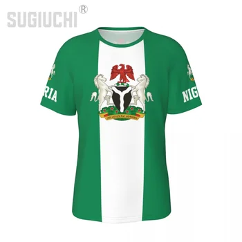 Unisex Rahvas T-särk Nigeeria Lipp Nigeeria T-särgid jersey Meeste ja Naiste Jalgpall Jalgpalli Fännid Kingitused Kohandatud riided tee