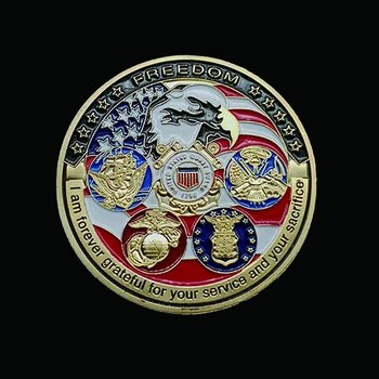 USA Sõjaväe Vabaduse Eagle Kuld Mälestus Mereväe USAF USMC Armee rannavalve Haruldane Märk Väljakutse Mündid