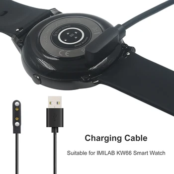 USB-Laadijad Xiao-Mi IMILAB KW66 Smart Watch Dock, Laadija Adapter Magnet Laadimine USB Kaabel Baasi Traat Laadimine Tarvikud 0