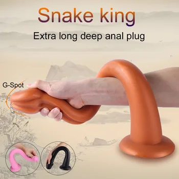 Uus pikk anal plug madu dildo suur butt plug iminapp anus koduses masturbator erootiline täiskasvanud sugu mänguasjad naine gay-mehed 0