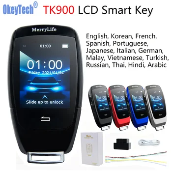 Uus Stiil TK900 Võtmeta Muudetud Smart Remote Key LCD Ekraan (Mercedes-Benz/VW/Toyota/Lexus/KIA/Ford/Audi/Porsche/Suzuki