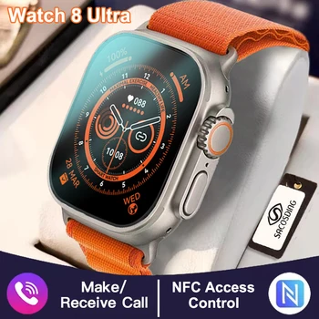 Uusim Smart Watch Ultra Seeria 8 NFC Smartwatch Mehed Naised Bluetooth Kõnedele Juhtmevaba Laadimise Fitness Käevõru Apple Kellad