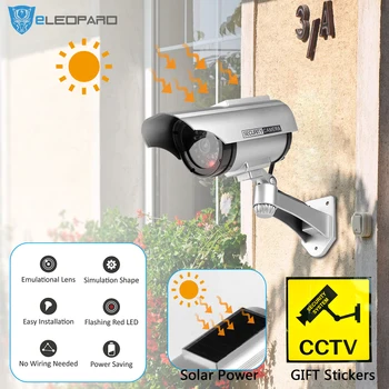 Väljas Dummy Kaamera Security päikesepaneel Võltsitud Kaamera Simulatsiooni Sise-Bullet LED Monitor CCTV Järelevalve Veekindel