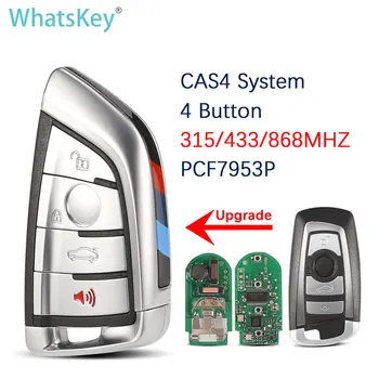 WhatsKey Uus täiendus on 4 nuppu Auto Remote Key 315/433/868MHz PCF7953 Kiip BMW CAS4 CAS4+ Süsteem F30 F10 F20 X5 X6 Smart Key