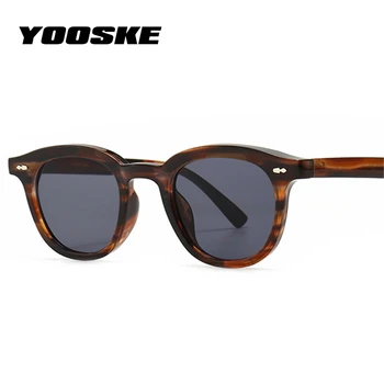 YOOSKE Brändi Mood Vintage Square Päikeseprillid Naistele Luksuslik Disainer Väike Päike Prillid Meestele Leopard Objektiivi Tooni Prillid UV400