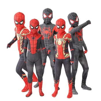 Ämblikmehe Kostüüm 3D Superkangelane Bodysuit Lapsed spiderman Täiskasvanud Spandex Zentai Halloween Pool spiderman cosplay Kombekas