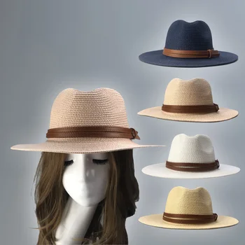 Õled Päike Mütsid Naiste Suvel Panama Lai Nokk Rafiya Naine, Suur Valge Müts Suvel Rannas Tarvikud
