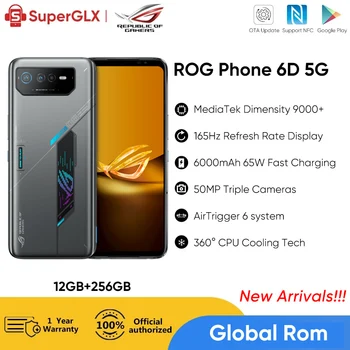 Ülemaailmse ROM ROG Telefon 6D Ülim 5G Mängude Nutitelefoni MediaTek Dimensity 9000+ 165Hz AMOLED Ekraan 65W Kiire Laadimine ROG6D Telefon 0